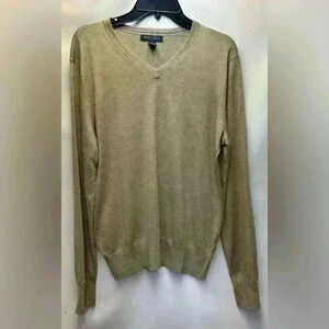 Banana Republic Men’s V-neck Pullover Sweater Silk Linen Blend Size Medium